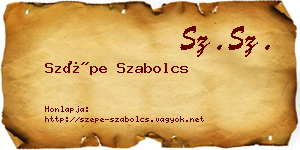 Szépe Szabolcs névjegykártya